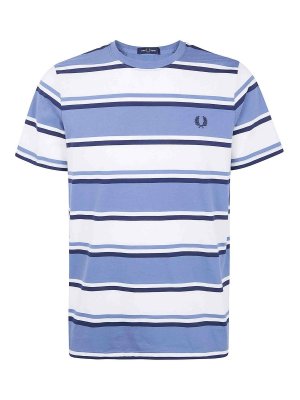 FRED PERRY: t-shirt - T-shirt a righe vivaci