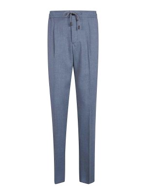 INCOTEX: casual trousers - Elastic Coulisse Waist Chino Trousers