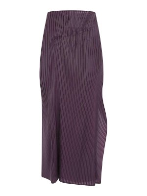 ISSEY MIYAKE: Faldas largas - Falda Larga - Rojo