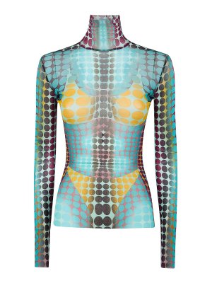 JEAN PAUL GAULTIER: Tops & Débardeurs - Top - Bleu