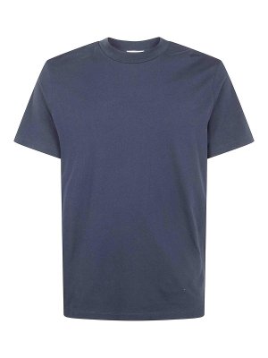 JIL SANDER: Strickpullover mit Rundhalsausschnitt - Rundhalspullover - Blau