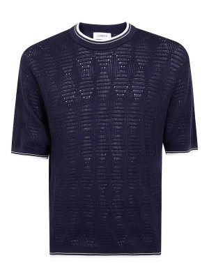 LANEUS: t-shirt - T-shirt lavorata a maglia da uomo