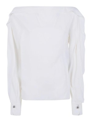 LANVIN: Tops y camisetas sin mangas - Top - Blanco