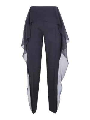 LANVIN: カジュアルトラウザー - カジュアルパンツ - 黒