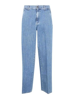 LARDINI: jeans dritti, a sigaretta - Denim classico