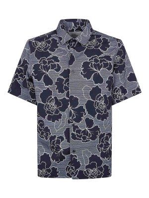 LES DEUX: camicie - Camicia a maniche corte Charlie Poppy Aop