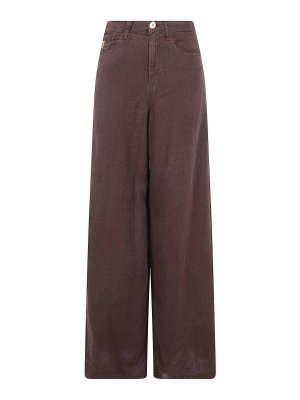 LOIS: casual trousers - Marlene Extra Wide Leg Linen Trousers