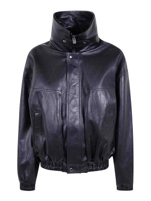 MAGDA BUTRYM: leather jacket - Leather Aviator Jacket