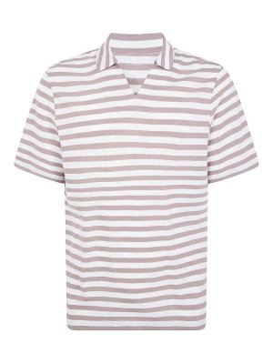 Majestic Filatures: polo shirts - Stripes Polo Shirt