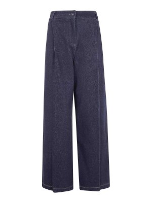 Max Mara: カジュアルトラウザー - カジュアルパンツ - ブルー