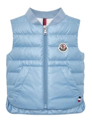MONCLER: Chalecos - Chaleco - Azul