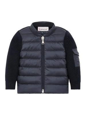 MONCLER: Cárdigans - Cárdigan - Azul