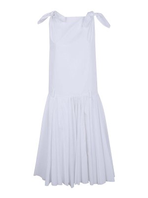 N°21: Knielange Kleider - Knielanges Kleid - Weiß