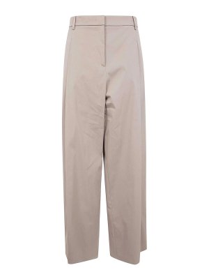 N°21: casual trousers - Canvas Wide Leg Pants