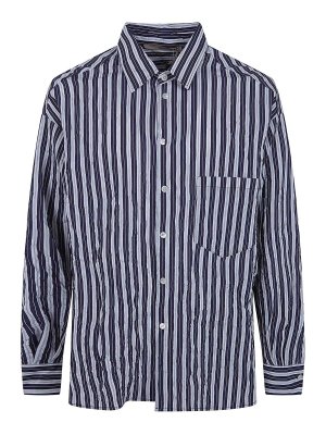 NUUR: shirts - Striped Oversized Shirt
