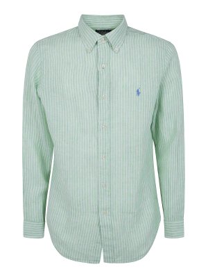 POLO RALPH LAUREN: camicie - Camicia sportiva a righe a maniche lunghe