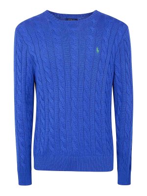 POLO RALPH LAUREN: クルーネック - クルーネック - ブルー