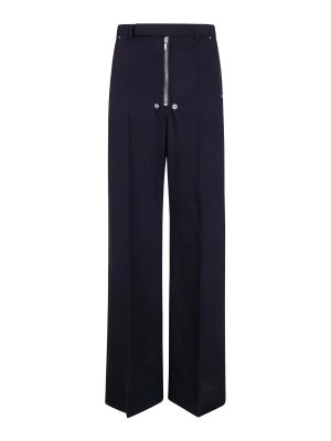 RICK OWENS: casual trousers - Tailored Wide Belas Trousers