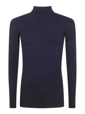 RICK OWENS: Turtlenecks & Polo necks - Ribbed Lupetto Sweater