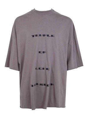 RICK OWENS: Tシャツ - Tシャツ - グレー