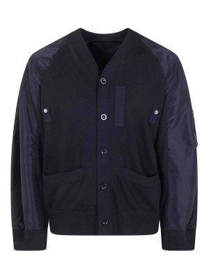 Sacai: カーディガン - カーディガン - 黒
