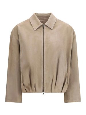 SALVATORE SANTORO: bombers - Suede Bomber Jacket