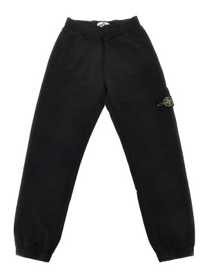 Stone Island Junior: Pantalones casual - Pantalón Casual - Negro