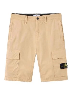 Stone Island Junior: Shorts - Short - Gris