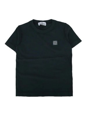 Stone Island Junior: Camisetas - Camiseta - Azul