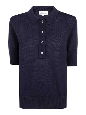 STUDIO NICHOLSON: Tops & Tank tops - Knitted Polo Top