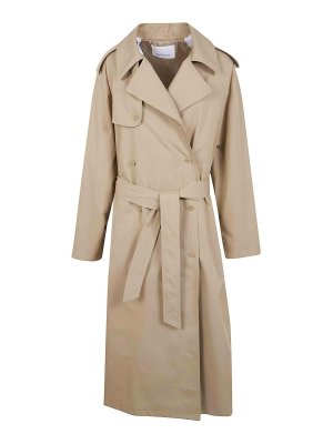THE FRANKIE SHOP: trench coats - Riva Cotton Trench Coat