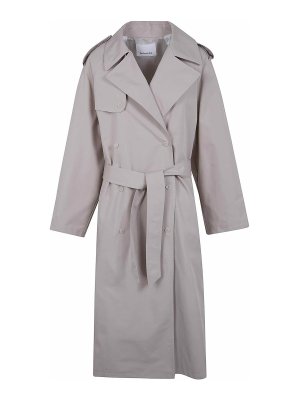 THE FRANKIE SHOP: trench coats - Riva Cotton Trench Coat