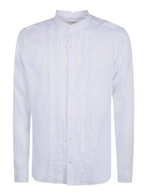 TINTORIA MATTEI: camicie - Camicia in lino plissettato