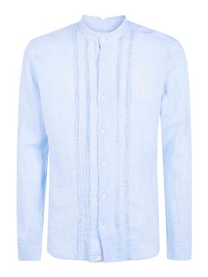 TINTORIA MATTEI: camicie - Camicia in lino plissettato