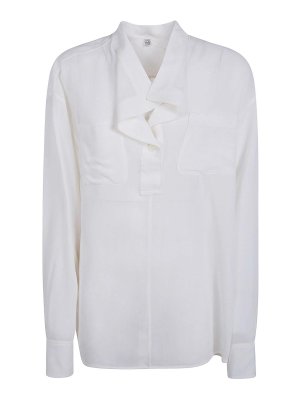 TOTEME: bluse - Camicetta con colletto sovrapposto