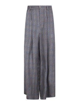 UMA WANG: Pantalons casual - Pantalons Décontractés - Bleu