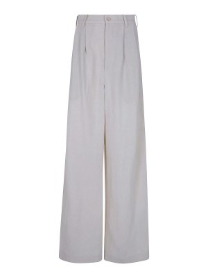 UMA WANG: Pantalons casual - Pantalons Décontractés - Blanc