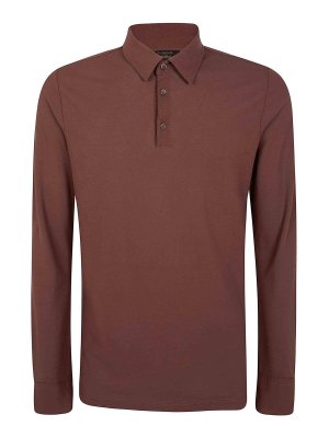 ZANONE: polo shirts - Long Sleeves Polo Shirt