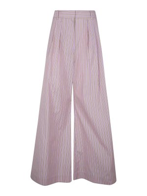 ZIMMERMANN: casual trousers - Stripe Wide Leg Pant