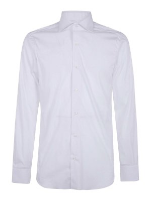 BARBA: shirts - Classic Popeline Stretch Shirt
