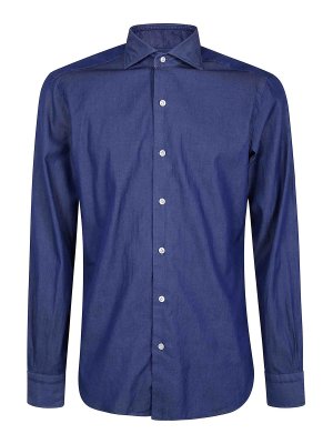 BARBA: camicie - Camicia di jeans scuri