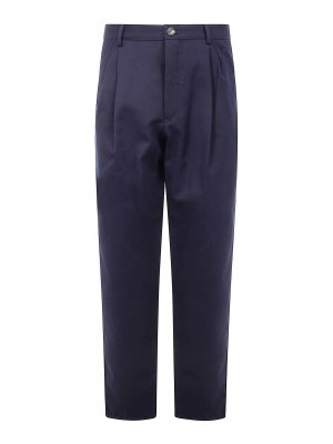 BRUNELLO CUCINELLI: casual trousers - Double Piences Chino Trousers