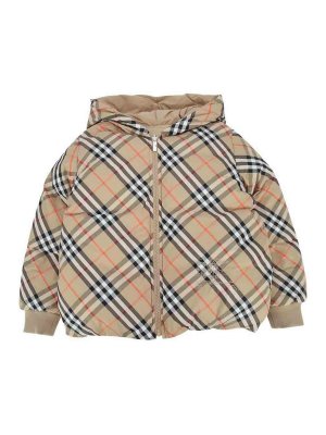 BURBERRY: Kurze Daunenjacken - Daunenjacke - Weiß