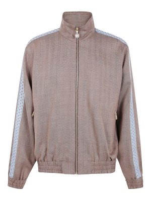 DRÔLE DE MONSIEUR: casual jackets - La Trackjacket Chevron Jacket