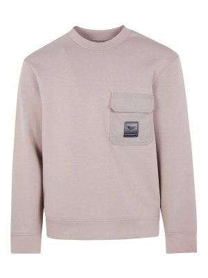 EMPORIO ARMANI: Felpe e maglie - Girocollo con felpa con tasca