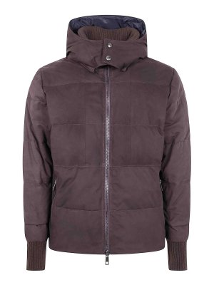 GIORGIO BRATO: padded jackets - Nabuck Leather Padded Jacket