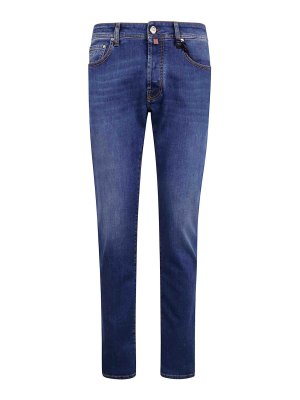 JACOB COHEN: straight leg jeans - Pant 5 Pockets Slim Fit Bard V1 Denim