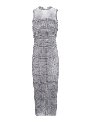 JEAN PAUL GAULTIER: maxi dresses - Mesh Long Dress Double Layer Printed