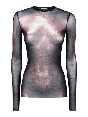 JEAN PAUL GAULTIER: Strickpullover mit Rundhalsausschnitt - Rundhalspullover - Schwarz