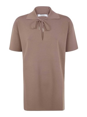 Max Mara: crew necks - Viscose poltava lace neck